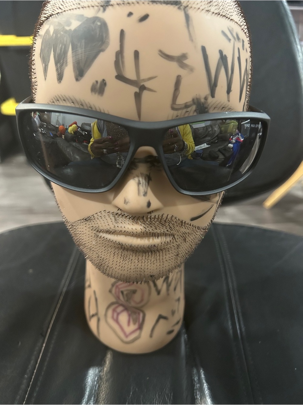 Nike Matte Black Sunglasses with Dark Lenses